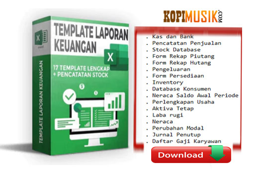 template laporan keuangan excel